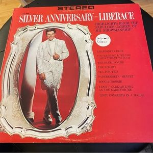 Liberace Silver Anniversary 1970s Vintage Vinyl Stereo LP